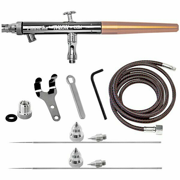 Paasche TS-3AS Dual Action Siphon Feed Airbrush Set with 3 Tips 655TS3AS